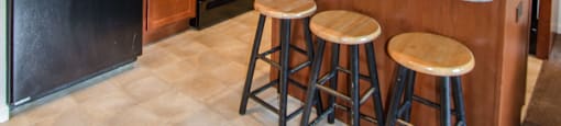 Spacious Kitchen in East Lansing Apartments near Michigan State University | River Walk