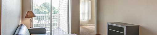 Spacious Living room in East Lansing Apartments near Michigan State University | River Walk