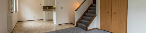 Spacious Living room in East Lansing Apartments near Michigan State University | Spartan Duplexes