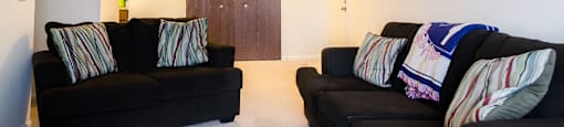 Living Room Stoneridge Apartments in East Lansing Michigan