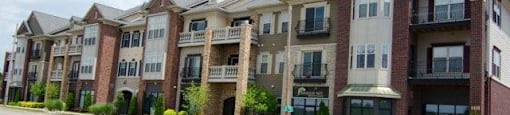 Exterior at the Hamptons Apartments near Michigan State University