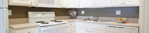 Spacious Kitchen in East Lansing Apartments near Michigan State University | The Pines