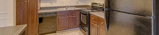 Spacious Kitchen in East Lansing Apartments near Michigan State University | The Pines