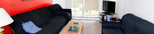 Spacious Living room in East Lansing Apartments near Michigan State University | Woodmere