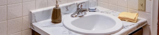 Bathroom at Kimberly House Apartments in Lansing, MI