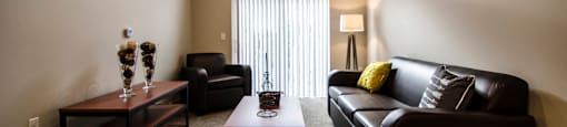 Spacious Living room in East Lansing Apartments near Michigan State University | 300 Grand Apartments