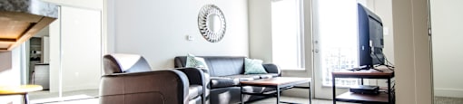 Spacious Living room in East Lansing Apartments near Michigan State University | 300 Grand Apartments