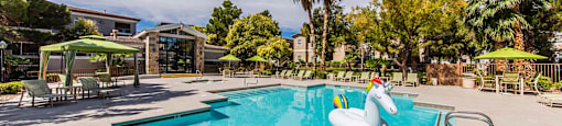 Pool at THE CLUBS AT RHODES RANCH APARTMENT HOMES, Nevada, 89148