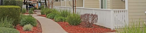 Exterior buildings view with sidewalk at PARKSIDE BRENTWOOD, Brentwood, CA 94513