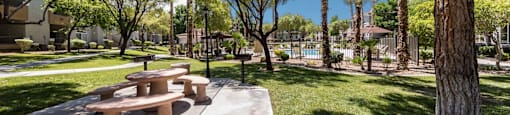 Bench at THE PARKSIDE VILLAS APARTMENT HOMES, Las Vegas