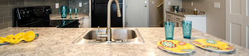 Spacious Kitchen in East Lansing Apartments near Michigan State University | Beech Townhomes