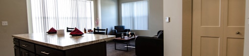 Spacious Living room in East Lansing Apartments near Michigan State University | Beech Townhomes