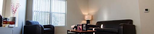 Spacious Living room in East Lansing Apartments near Michigan State University | Beech Townhomes