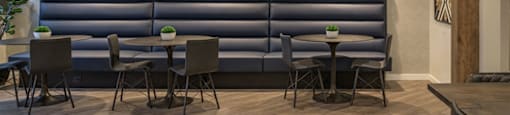 Eat-In Table With High Chairs In Clubhouse at Edgewater Apartments Boise, Boise, Idaho