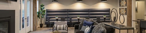 Clubroom With Smart Tv And Fireplace at Edgewater Apartments Boise, Boise