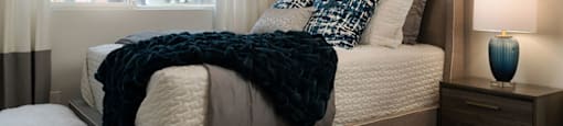 Spacious Bedroom With Comfortable Bed at Edgewater Apartments Boise, Idaho