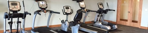 Fitness Center with updated equipment at Paragon Place at Bishops Bay, Wisconsin, 53597