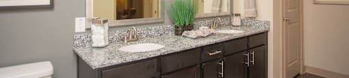 Bathroom Master with two sinks
