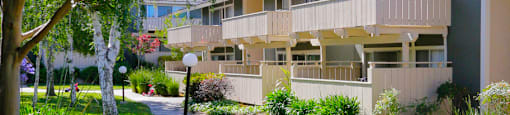 Landscaping and balcony view