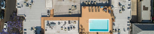Aerial View at Hillside View, California, 90046