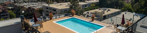 Drone View at Hillside View, Los Angeles, CA, 90046