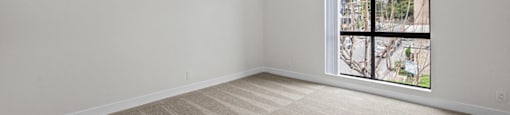 Carpeted Bedroom at Hillside View, Los Angeles, California