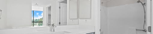 Bathroom With Bathtub at Hillside View, Los Angeles, California