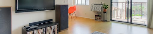 Living Room With TV at Joro Properties, Hollywood