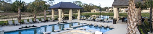 an aerial view of the pool at the resort at longboat key club