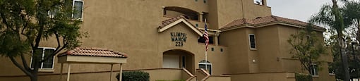 View of building exterior from street at KLIMPEL MANOR Apartments, Fullerton, CA 92832