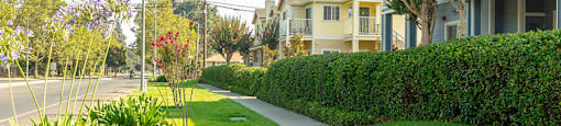 Garden Walkway at LINCOLN GARDENS APARTMENTS, Napa, 94559
