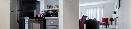 Kitchen Unit at Williamsburg Apartments, Grand Prairie, Texas