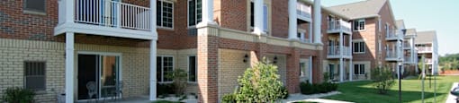 Beautiful Landscaping and Park-like Setting at Wildwood Highlands Apartments & Townhomes 55+, Menomonee Falls, WI,53051