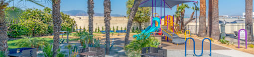Park and bbq area at Serrano Apartments, West Covina, CA, 91790