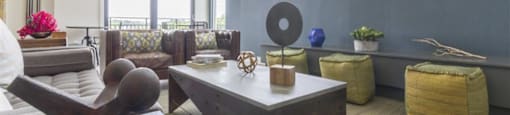 Living Area With TV at Glenwood Park Lofts, Georgia, 30316