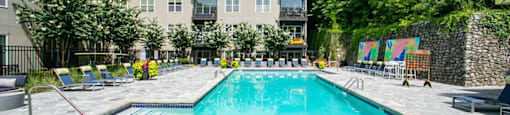 Pool View at Glenwood Park Lofts, Atlanta, GA