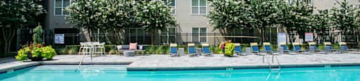 Sparkling Pool at Glenwood Park Lofts, Atlanta, Georgia