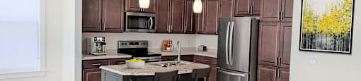 Gourmet Kitchen at Poplar Creek Apartments, Brookfield, WI