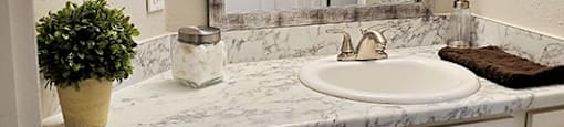 Bathroom vanity with cupboard at GEORGETOWN PARK, Texas, 78628