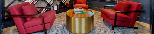 Cozy Relaxing Library Room at One Harrison, New Jersey