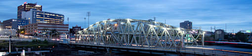 Panoramic View Of City at One Harrison, New Jersey, 07029