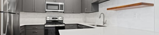 Updated Kitchen at Switchback on Platte Apartments, Littleton