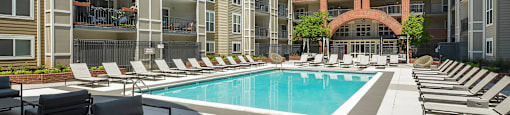 Swimming Pool With Relaxing Sundecks at The Citizen at Shirlington Village, Arlington, 22206