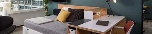 The Flat Studio Unit at The Flat, Los Angeles, CA