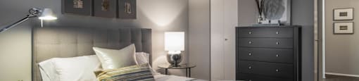 The Montrose Unit Bedroom at The Montrose, Chicago, 60613