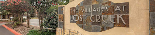 Sign at The Villages at Lost Creek Apartments, San Antonio, TX