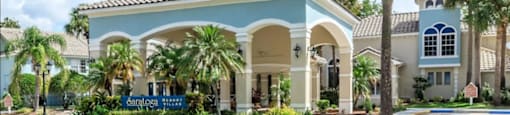 Front View of the property at Saratoga Resort Villa Apartments, Kissimmee, 34746
