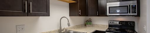 Kitchen at La Lomita Apartments in Tucson Arizona