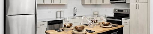 Furnished model kitchen 