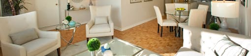 190 Cityview in Brampton, ON living room with hard wood flooring